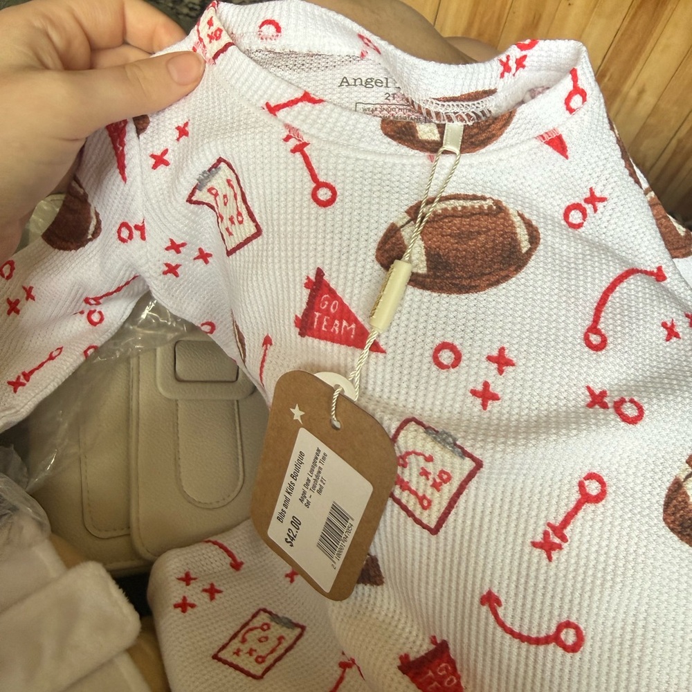 Angel Dear Angel Dear Loungewear Set - Touchdown Time Red - Picture 2 of 2